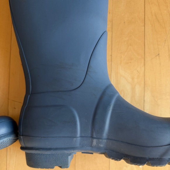 HUNTER dark earth blue original tall rainboots, 8, GL1315 - Picture 4 of 9